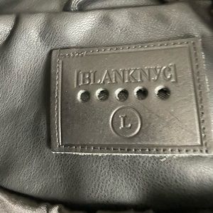 Vegan leather moto jacket size L